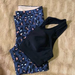 Women’s bundle Marika Sport Yoga pants size Med Avia sports bra size Lg